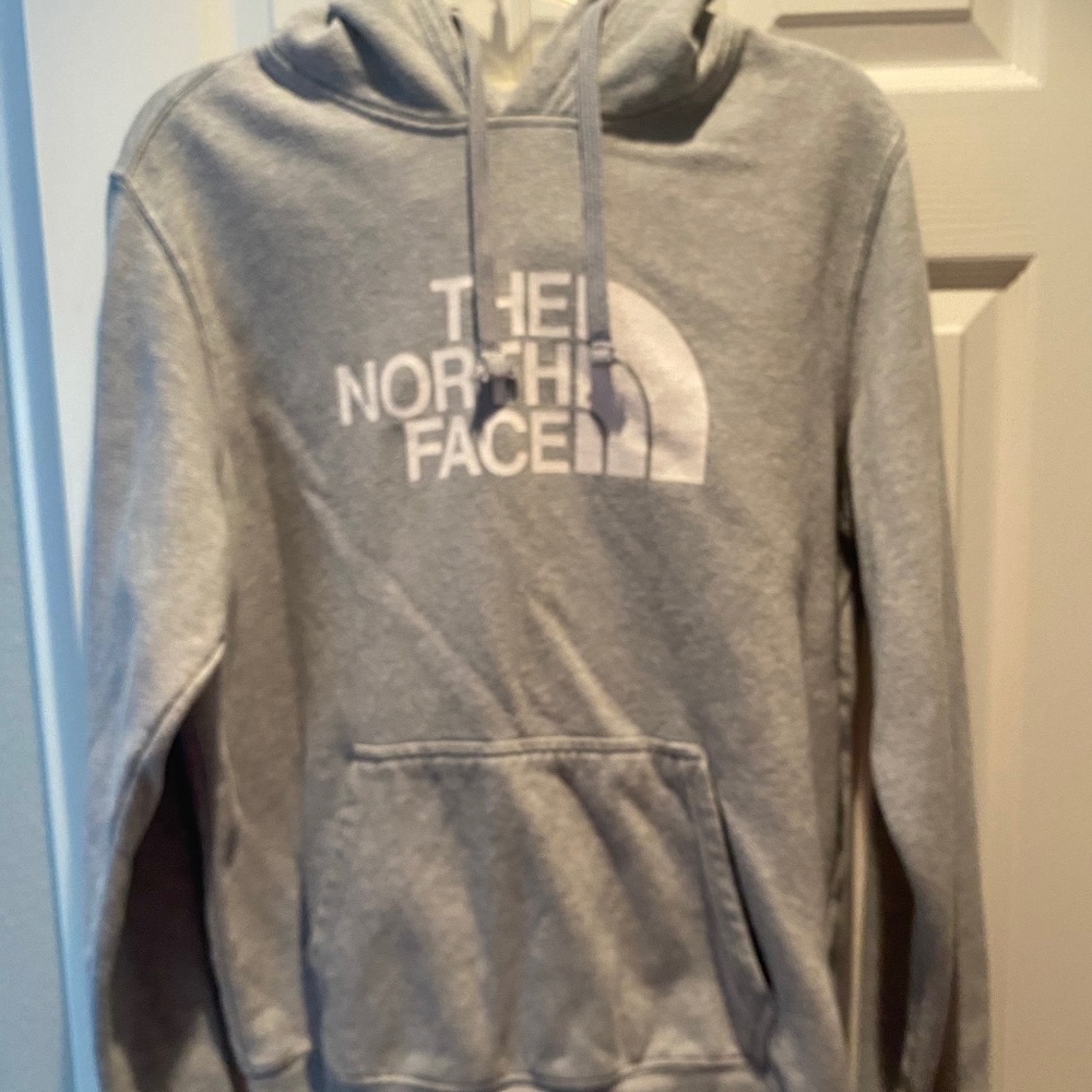 The North Face mens gray hoodie